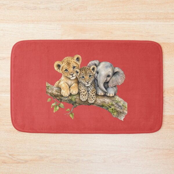 Item preview, Cute Safari Animals on Tree Branch  | Watercolor Nursery Art designed and sold by PAPIRO SIGLO XXI.