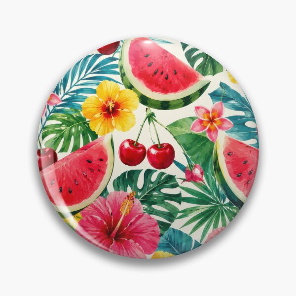 Item preview, Summer Fun Watermelon, Cherries And Flowers designed and sold by Tau Tia L Douglass.