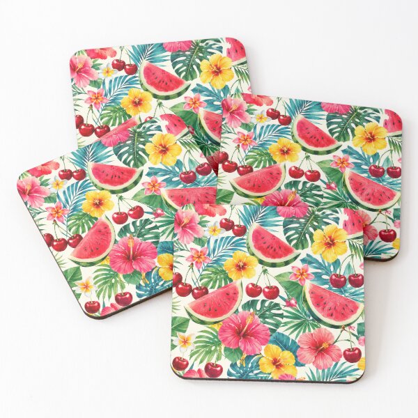 Item preview, Summer Fun Watermelon, Cherries And Flowers designed and sold by Tau Tia L Douglass.