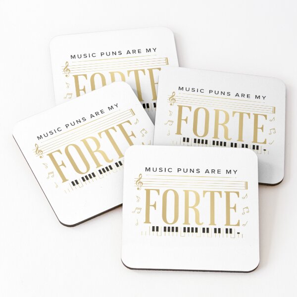 Item preview, Music Puns Are My Forte – Funny Musician Piano Pun Design designed and sold by Midnight Veil Designs.