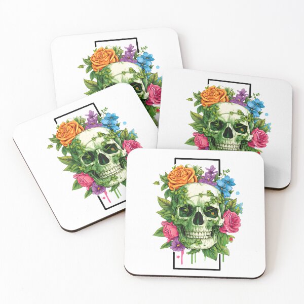 Item preview, Skull With Flowers designed and sold by Ufeniksa.