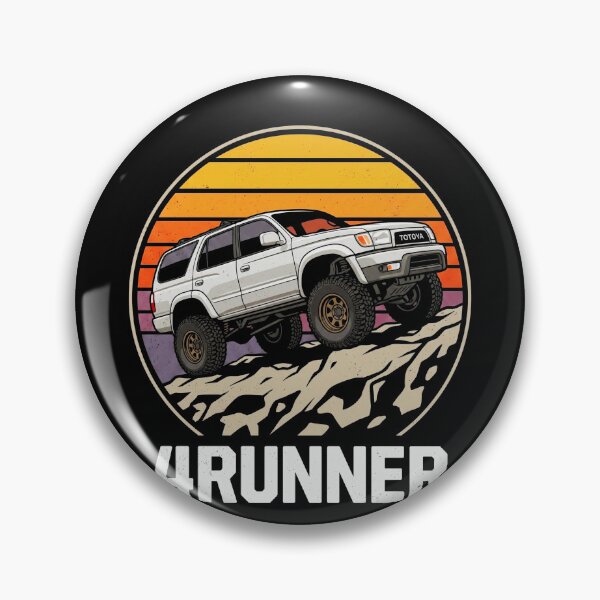 Item preview, Retro Style Silver 3rd Gen 4Runner 4x4 Retro Sunset designed and sold by Off-Road-Zone.