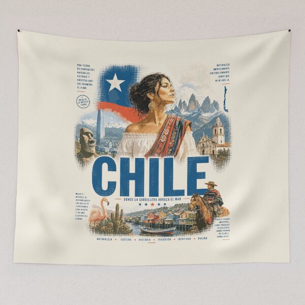 Item preview, Chile Vintage Design | Patagonia, Andes & Timeless Adventure designed and sold by AtuqStudio.
