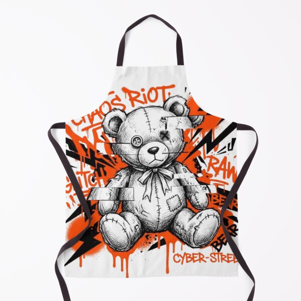 Item preview, Glitch Plush Bear Streetwear - Chaotic Gen Z Alternative Art designed and sold by krish-prints.