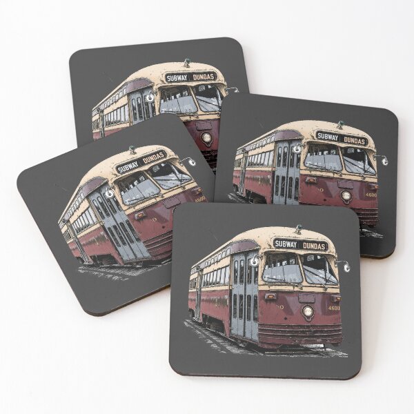 Item preview, Vintage Toronto Streetcar | TTC PCC Transit Color Illustration designed and sold by VoglR.