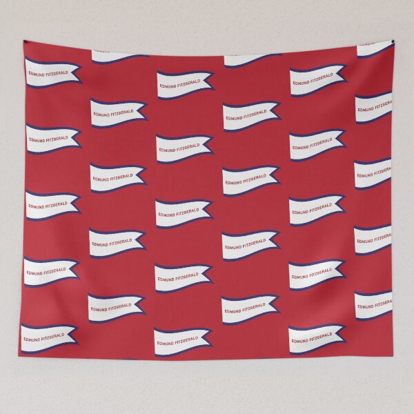 Item preview, Vintage SS Edmund Fitzgerald Flag designed and sold by deadmansupplyco.