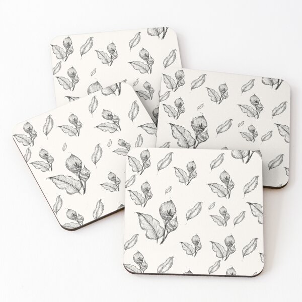 Item preview, Elegant Dark Academia Calla Lily Pattern designed and sold by Arabesque.fromSadia.