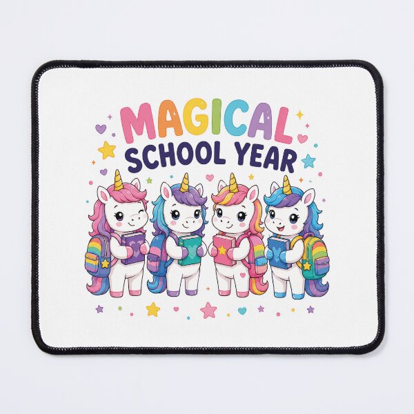 Item preview, Magical School Year Unicorn Shirt | Cute Back to School Unicorn Tee | Rainbow Backpack Kids Design | Kawaii Student Gift designed and sold by MAPDDesigns.