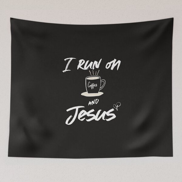 Item preview, I run on coffee and Jesus designed and sold by Kingdompurpose.