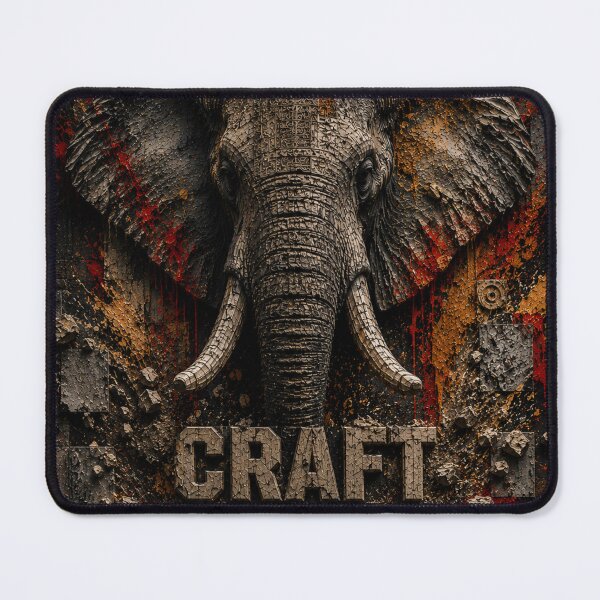 Item preview, Builder Craft Leaves Evidence Elephant Industrial Canvas Print designed and sold by SavannaStrikes.