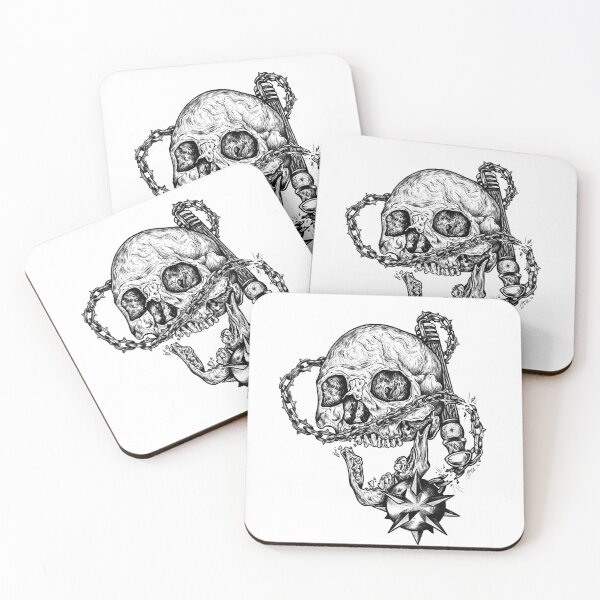 Item preview, Skull and Flail  designed and sold by Meg Vic Makes Art.