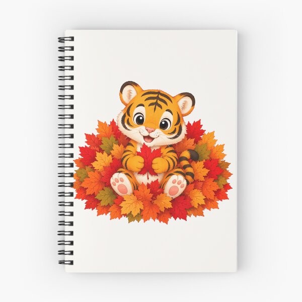 Item preview, Cute Tiger Autumn Leaves Fall Pumpkin Season designed and sold by Seculinator.