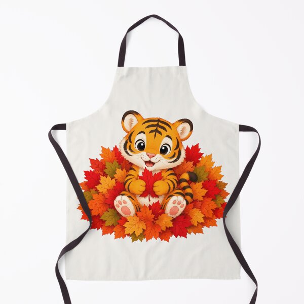 Item preview, Cute Tiger Autumn Leaves Fall Pumpkin Season designed and sold by Seculinator.