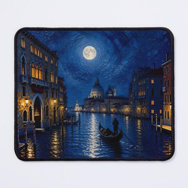 Item preview, Moonlit Venice designed and sold by Lucia Amaris Art.