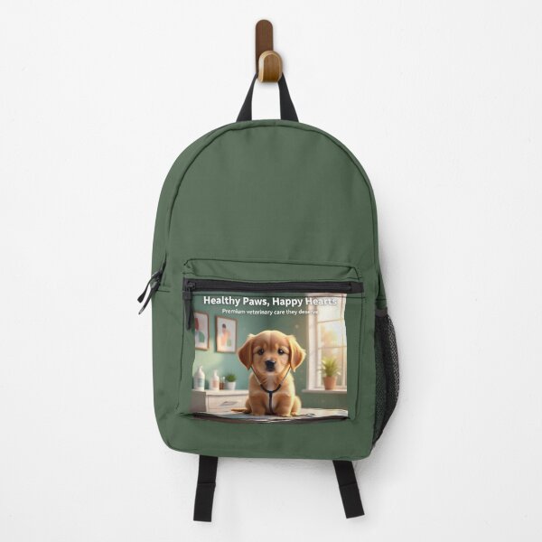 Item preview, Golden Retriever Puppy Stethoscope Ad: Premium Veterinary Care Clinic Banner designed and sold by Creative-RE.