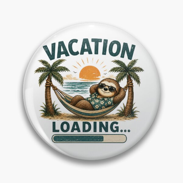 Item preview, Vacation Loading Sloth Funny Summer Vacation Design  designed and sold by Kama-woszczyk.
