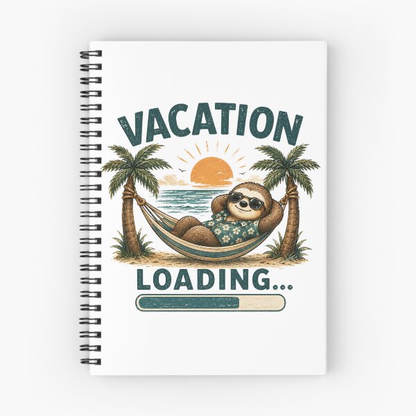 Item preview, Vacation Loading Sloth Funny Summer Vacation Design  designed and sold by Kama-woszczyk.