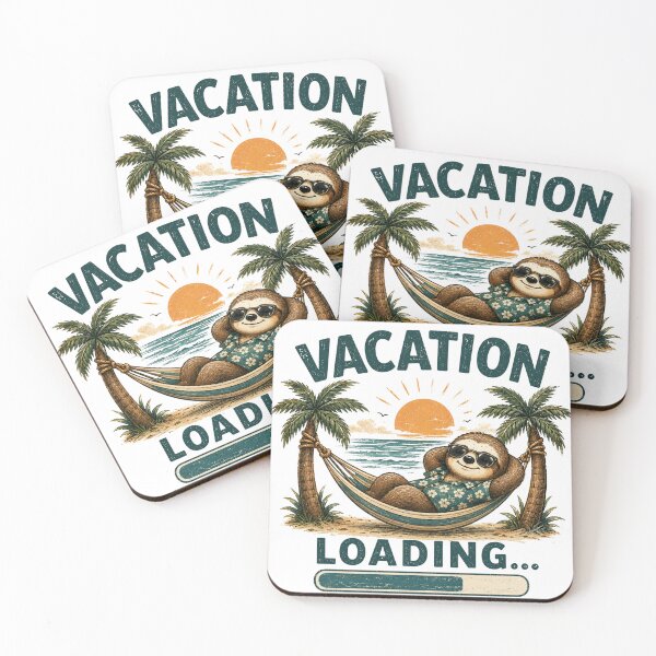 Item preview, Vacation Loading Sloth Funny Summer Vacation Design  designed and sold by Kama-woszczyk.