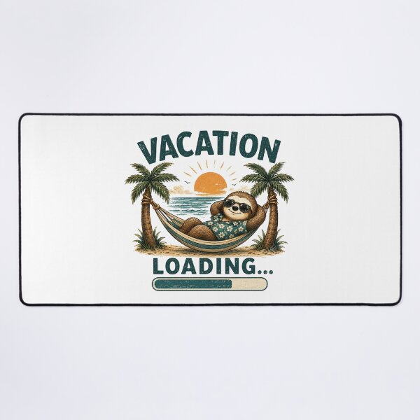 Item preview, Vacation Loading Sloth Funny Summer Vacation Design designed and sold by Kama-woszczyk.