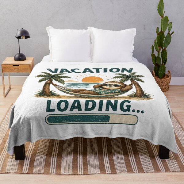 Item preview, Vacation Loading Sloth Funny Summer Vacation Design designed and sold by Kama-woszczyk.