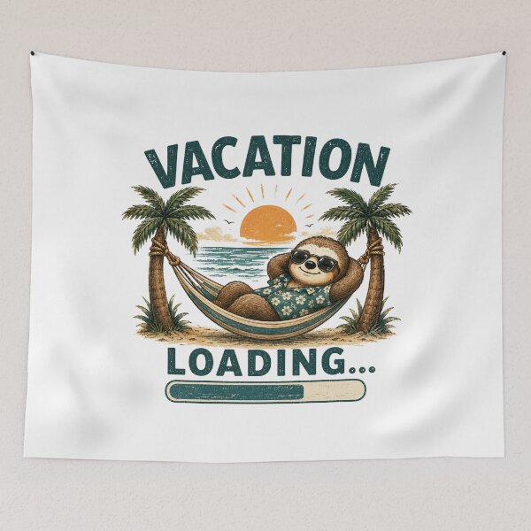 Item preview, Vacation Loading Sloth Funny Summer Vacation Design  designed and sold by Kama-woszczyk.
