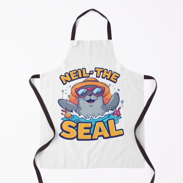 Item preview, Neil the Seal Funny Summer T-Shirt | Cool Beach Seal Sunglasses Vacation Retro Design designed and sold by Vvmd.