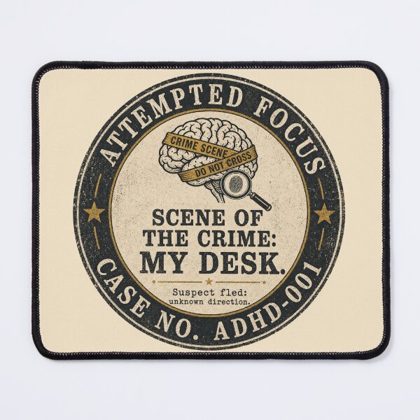 Item preview, Attempted Focus Crime Scene ADHD Humor t-shirt designed and sold by Mosidrip.