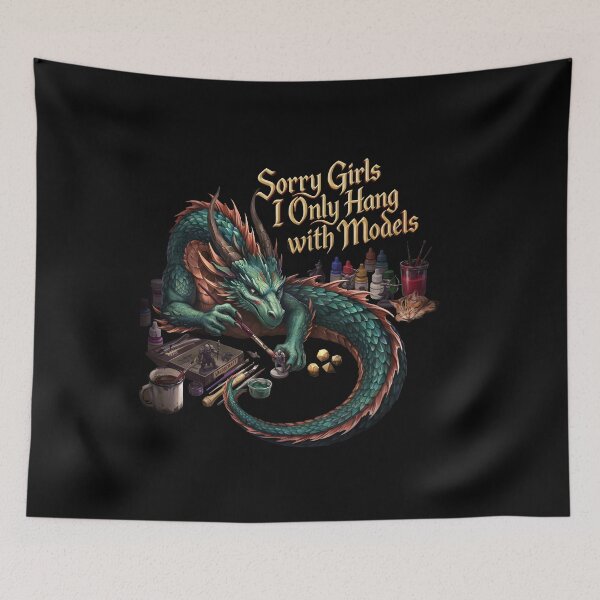 Item preview, Sorry Girls I Only Hang with Models Funny RPG Lover designed and sold by Redgiant87x.