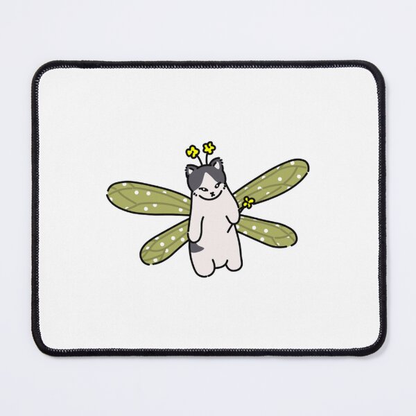 Item preview, Cute Fairy Cat Whimsical Wings Art designed and sold by Ricebowldesign.