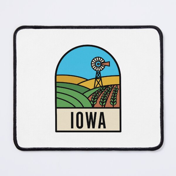 Item preview, Retro Iowa Farmland Windmill Pop Art Travel Badge designed and sold by Paper Drip.
