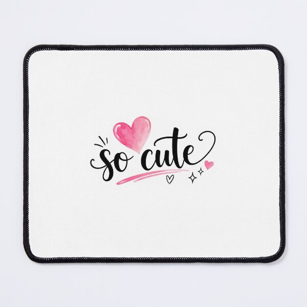 Item preview, So Cute Pink Heart Sticker | Cute Aesthetic Hand Lettering Vinyl Sticker designed and sold by PopStickerLab22.