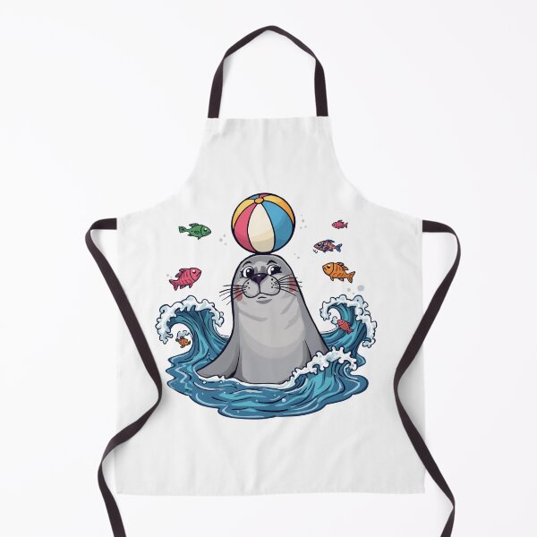 Item preview, Cute Seal Balancing Beach Ball | Funny Ocean Seal Cartoon | Marine Life Summer T-Shirt designed and sold by Vvmd.