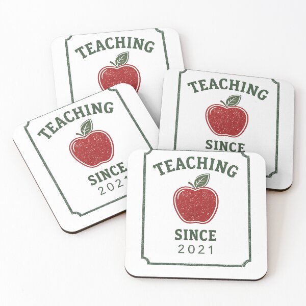 Item preview, Teaching Since 2021 Vintage Apple Badge Teacher designed and sold by Worn & Witty.