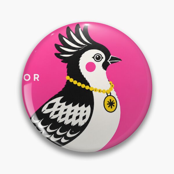 Item preview, Pink Retro Bird Matchbox Print designed and sold by Filora Atelier | Bird Art.