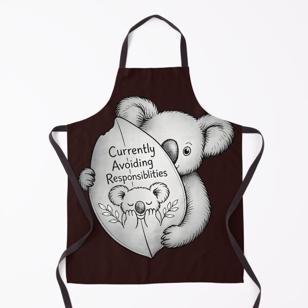 Item preview, Currently Avoiding Responsibilities – Cute Koala Introvert Meme Aesthetic Design designed and sold by Imagetore.