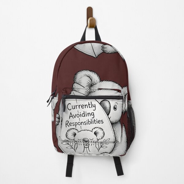 Item preview, Currently Avoiding Responsibilities – Cute Koala Introvert Meme Aesthetic Design designed and sold by Imagetore.