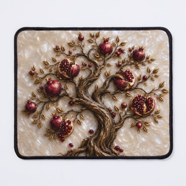 Item preview, Tree of Life with Pomegranates | 3D Relief Art designed and sold by TammyHunterArt.