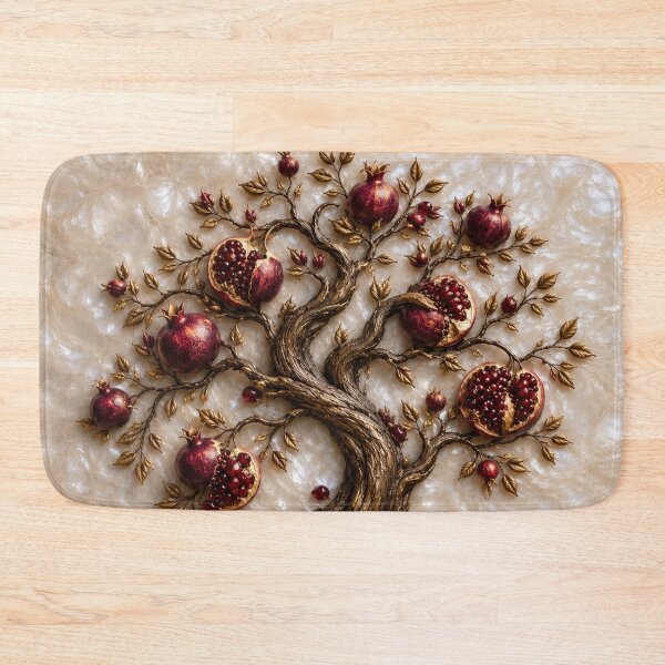 Item preview, Tree of Life with Pomegranates | 3D Relief Art designed and sold by TammyHunterArt.