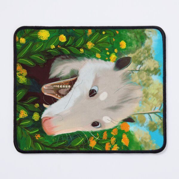 Item preview, Opossum Art Print | Botanical Wildlife Illustration | Cottagecore Possum Wall Art designed and sold by ghostieking.