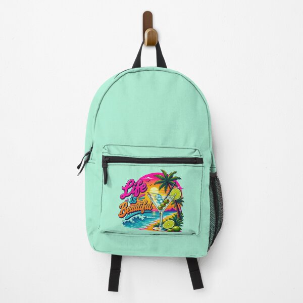 Item preview, Life Is Beautiful – Tropical Martini Summer Cartoon designed and sold by Aimetoi.