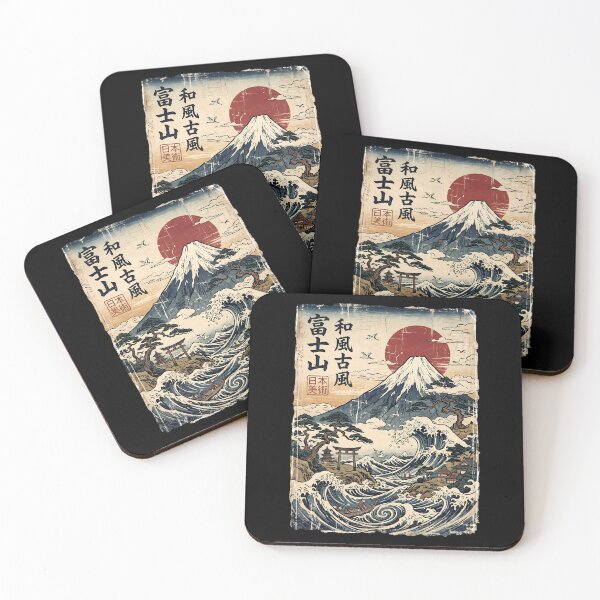 Item preview, Japan Japanese Wave Mount Fuji Ukiyo-e Art designed and sold by ART ATTACK ZONE.