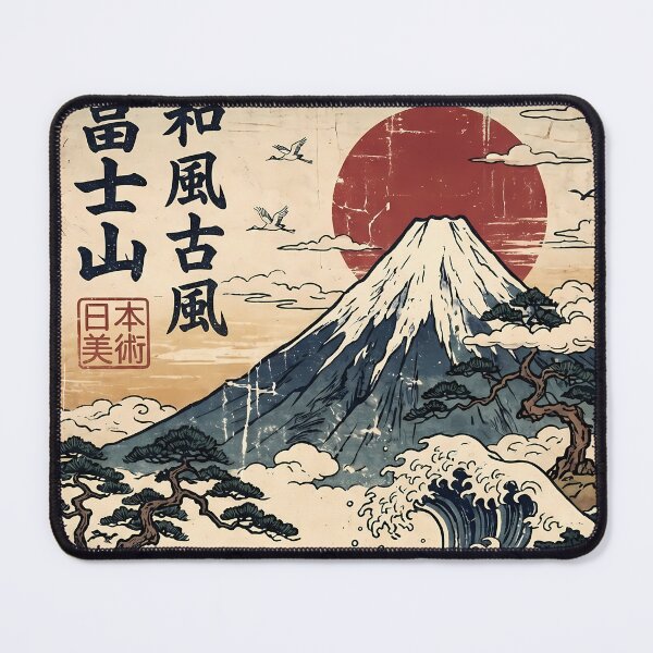Item preview, Japan Japanese Wave Mount Fuji Ukiyo-e Art designed and sold by ART ATTACK ZONE.