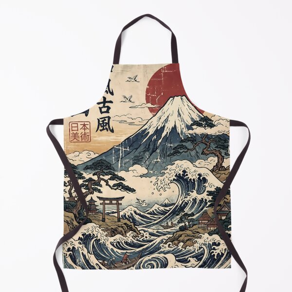 Item preview, Japan Japanese Wave Mount Fuji Ukiyo-e Art designed and sold by ART ATTACK ZONE.