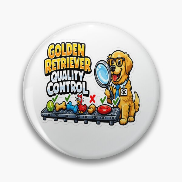 Item preview, Golden Retriever Quality Control Funny Dog Lover Gift designed and sold by ClaussShop.
