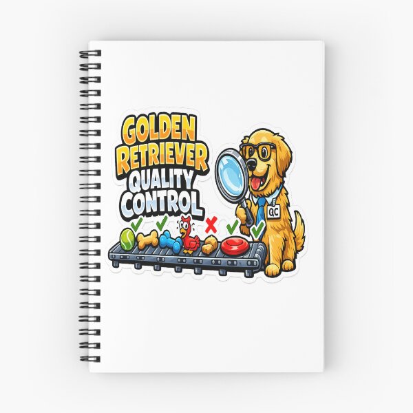 Item preview, Golden Retriever Quality Control Funny Dog Lover Gift designed and sold by ClaussShop.