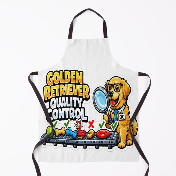 Item preview, Golden Retriever Quality Control Funny Dog Lover Gift designed and sold by ClaussShop.