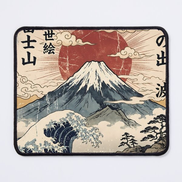 Item preview, Tokyo Japanese Wave Mount Fuji Ukiyo-e Art designed and sold by ART ATTACK ZONE.