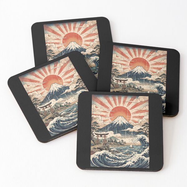 Item preview, Osaka Japanese Wave Mount Fuji Ukiyo-e Art designed and sold by ART ATTACK ZONE.