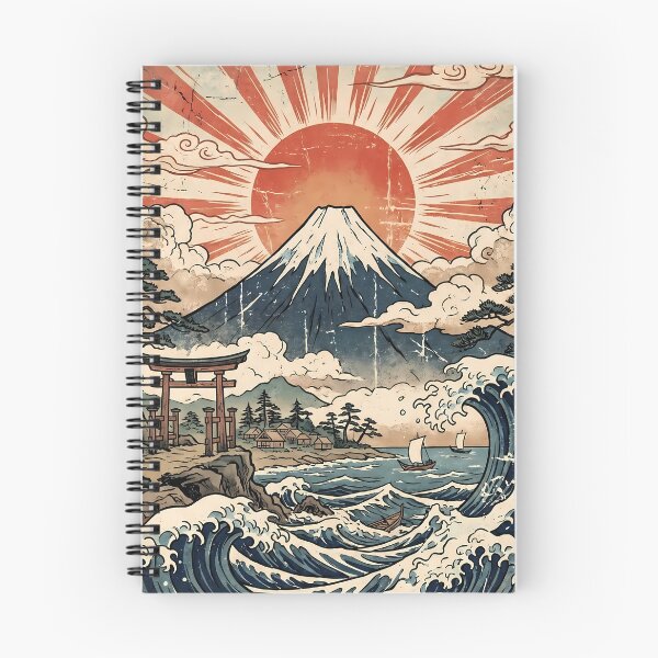 Item preview, Osaka Japanese Wave Mount Fuji Ukiyo-e Art designed and sold by ART ATTACK ZONE.