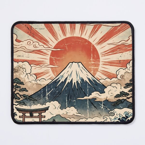 Item preview, Osaka Japanese Wave Mount Fuji Ukiyo-e Art designed and sold by ART ATTACK ZONE.